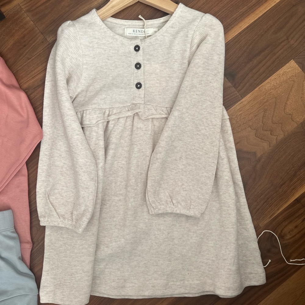 Colored Organics Waffle Dress